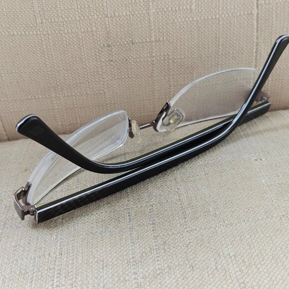 Joseph Abboud Men Eyeglasses Frame JA4073 Gunmetal Tone Half Rim Glasses - Picture 8 of 13